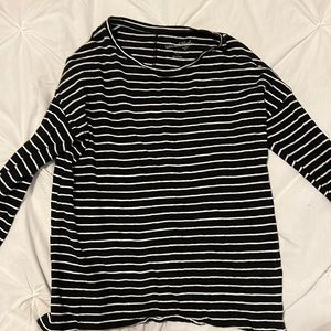 Striped long sleeve top